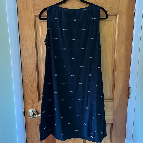 Eileen Fisher Nomadic Stripe Organic Cotton Shift Dress Small Petite Boho Beach - Picture 5 of 8